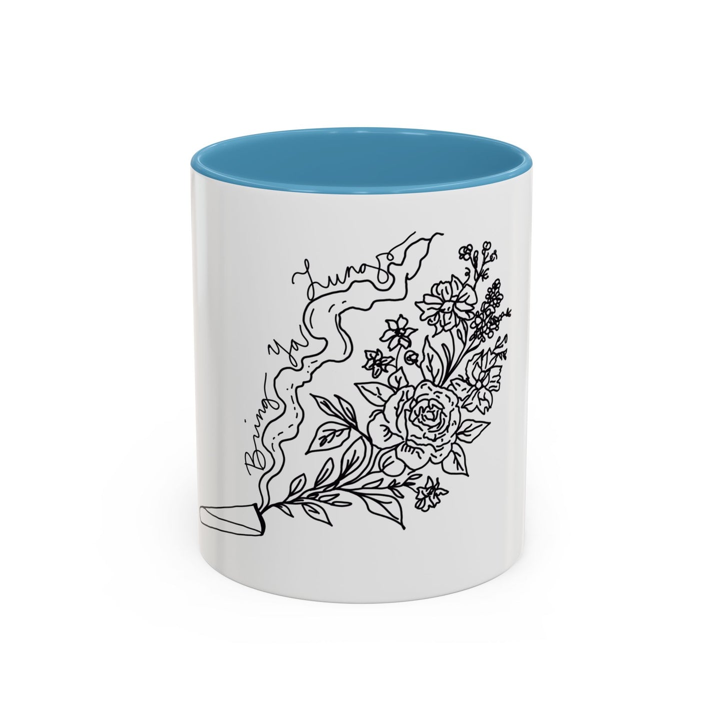 BYL “Floral Smoke” Accent Mug – 11oz