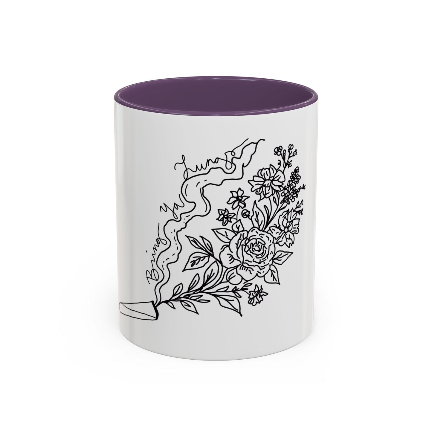 BYL “Floral Smoke” Accent Mug – 11oz