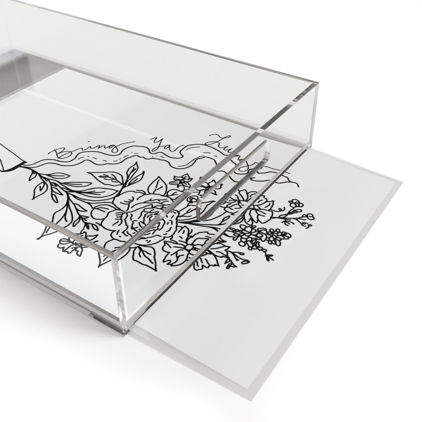 BYL “Floral Fume” Acrylic Tray
