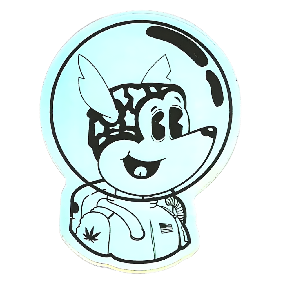 Rillo the Dillo Bust Sticker (Holographic)