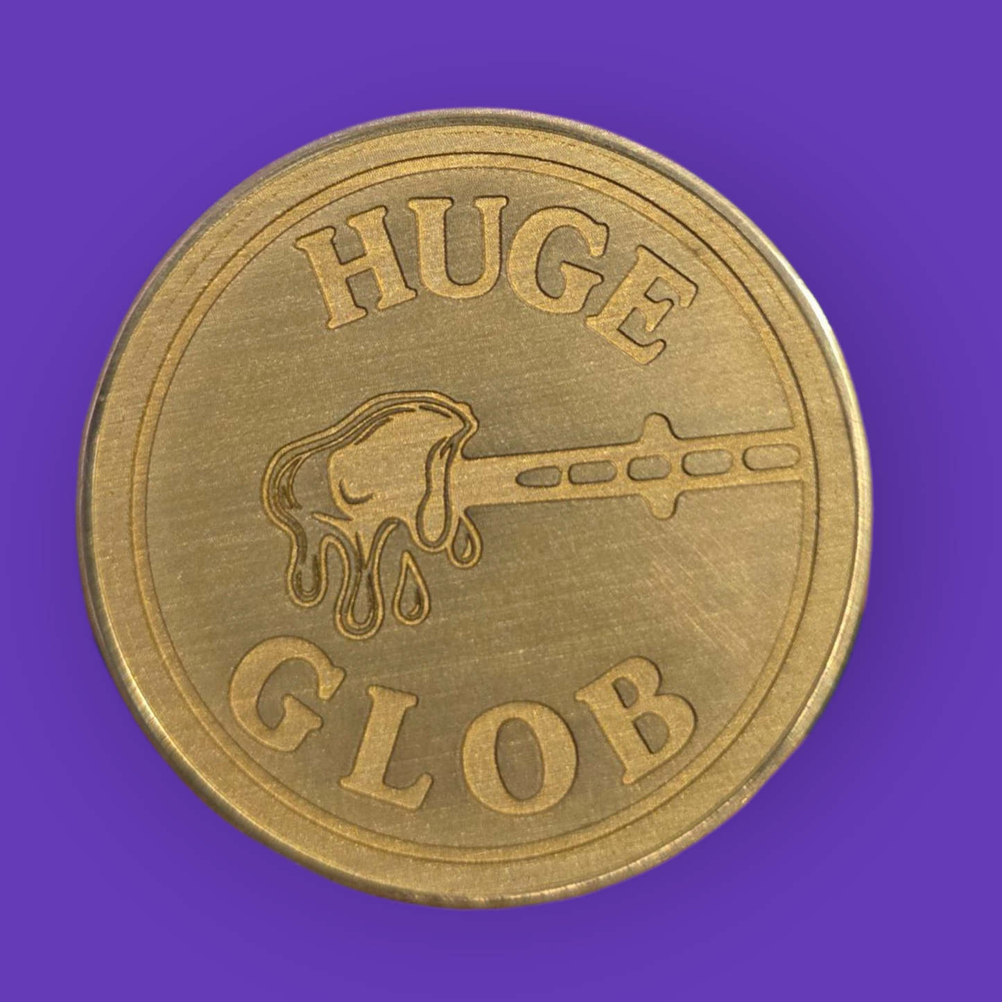 BYL Huge Glob/Quick Dab Brass Decision Coin