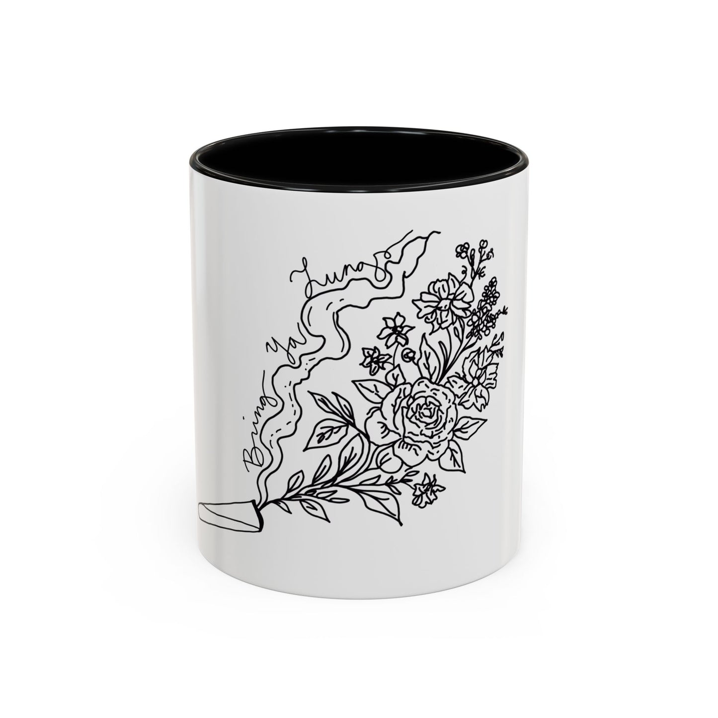 BYL “Floral Smoke” Accent Mug – 11oz