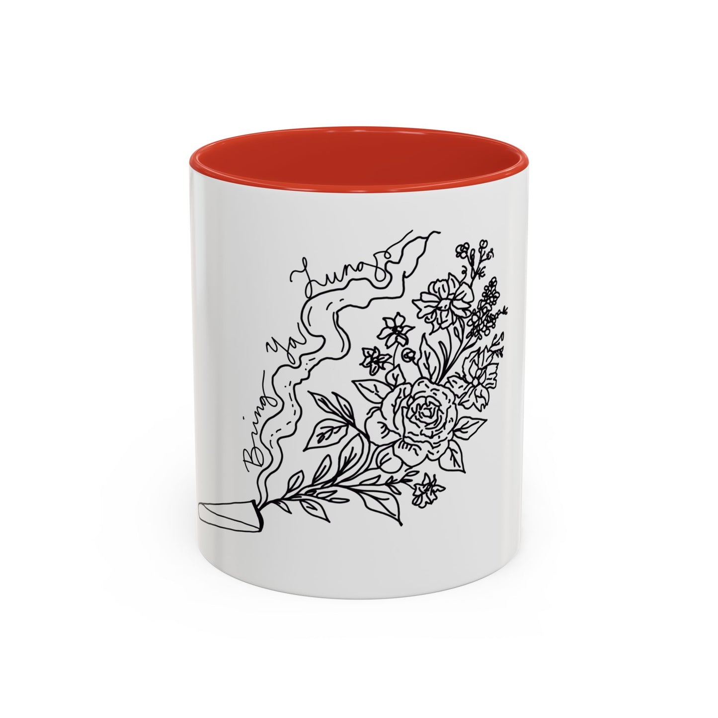 BYL “Floral Smoke” Accent Mug – 11oz