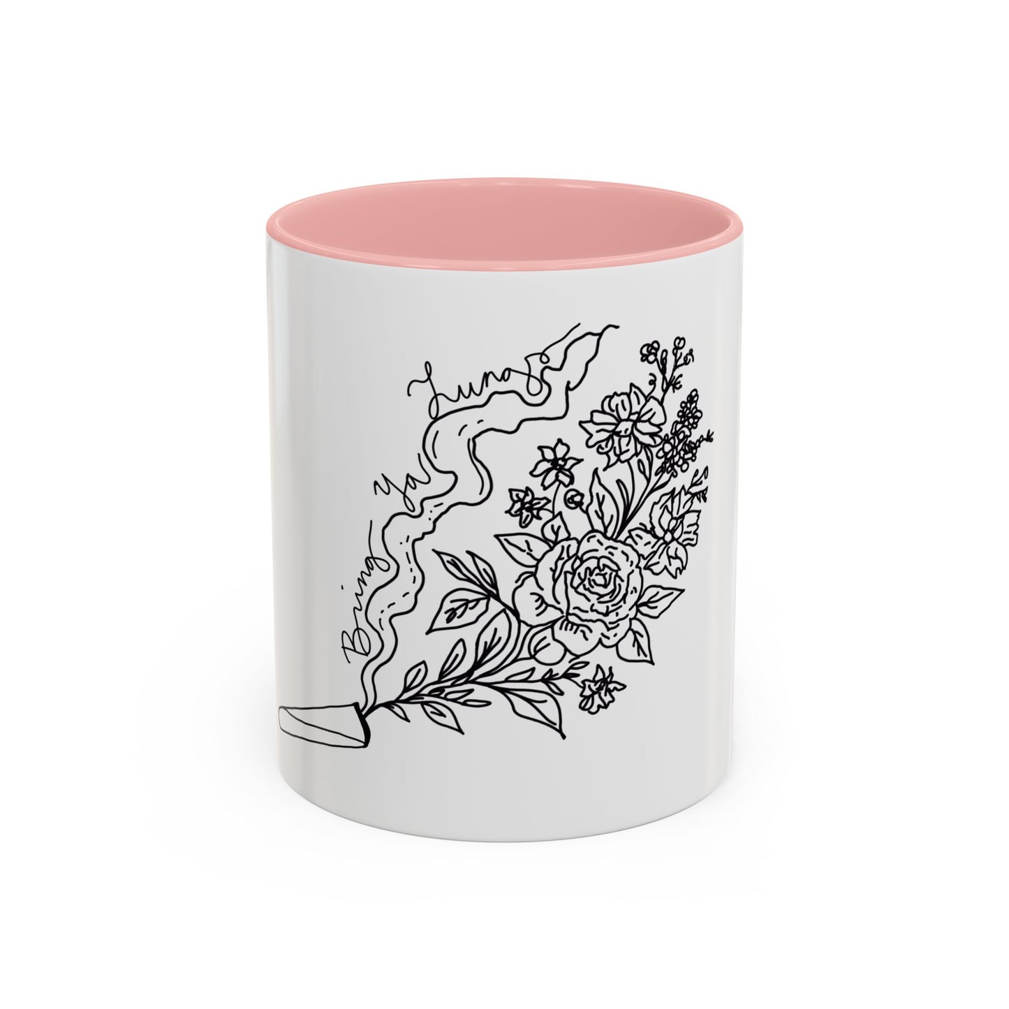 BYL “Floral Smoke” Accent Mug – 11oz
