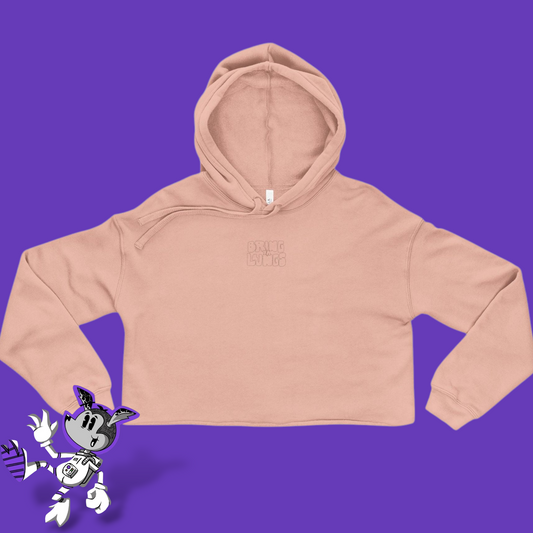 BYL “Floral Fume” Cropped Womens Hoodie