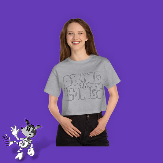 "Drifting higher" Champion Women's Heritage Cropped T-Shirt