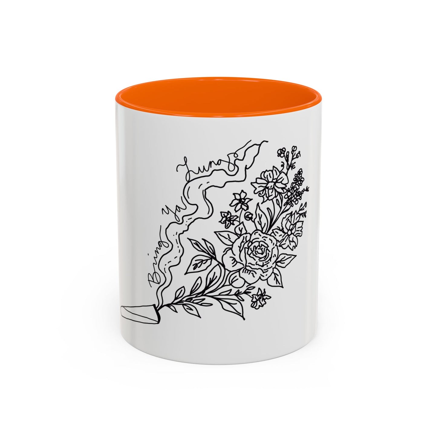 BYL “Floral Smoke” Accent Mug – 11oz