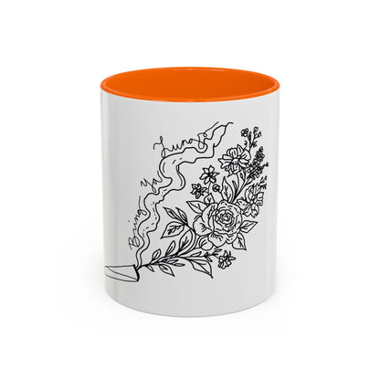 BYL “Floral Smoke” Accent Mug – 11oz