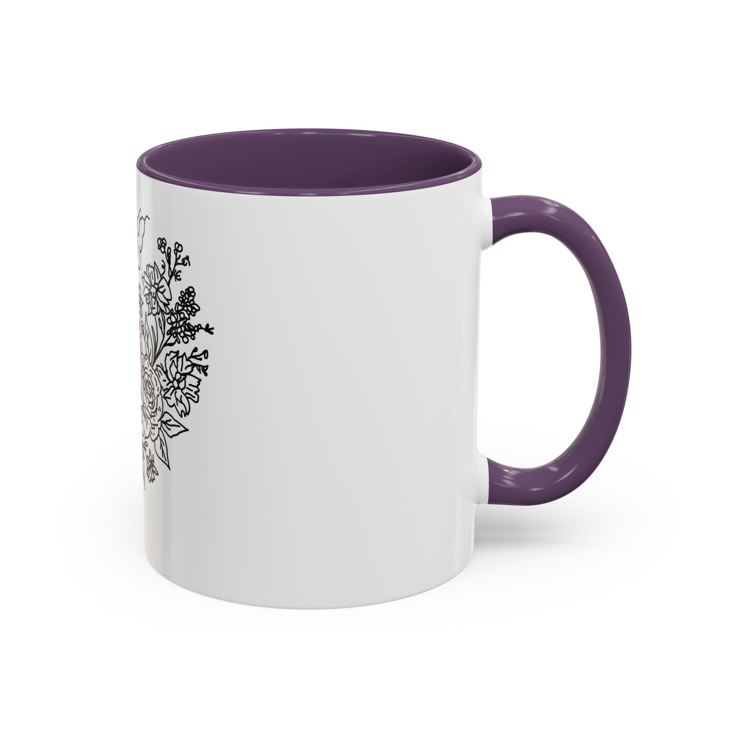 BYL “Floral Smoke” Accent Mug – 11oz