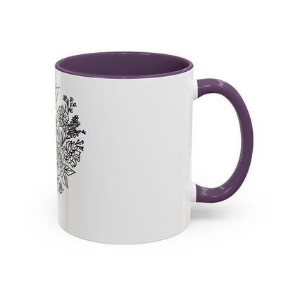 BYL “Floral Smoke” Accent Mug – 11oz
