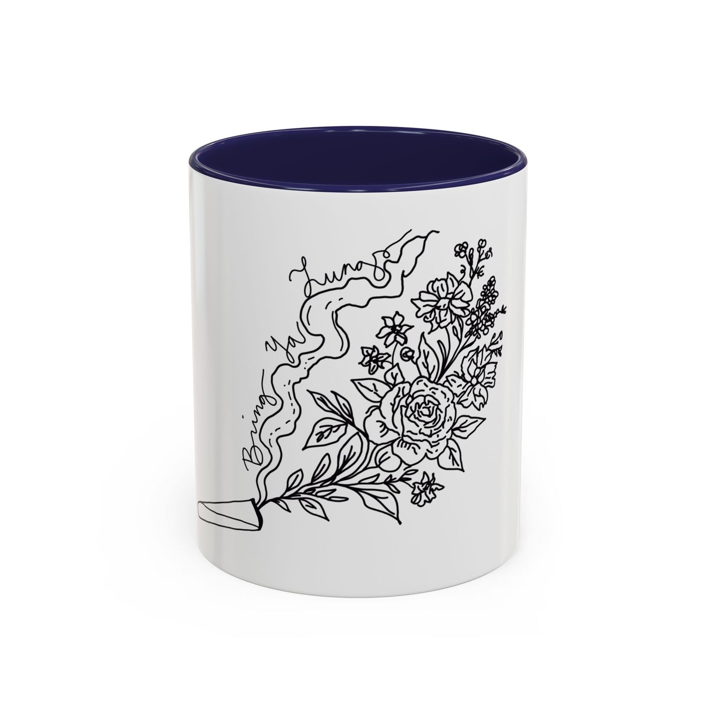 BYL “Floral Smoke” Accent Mug – 11oz