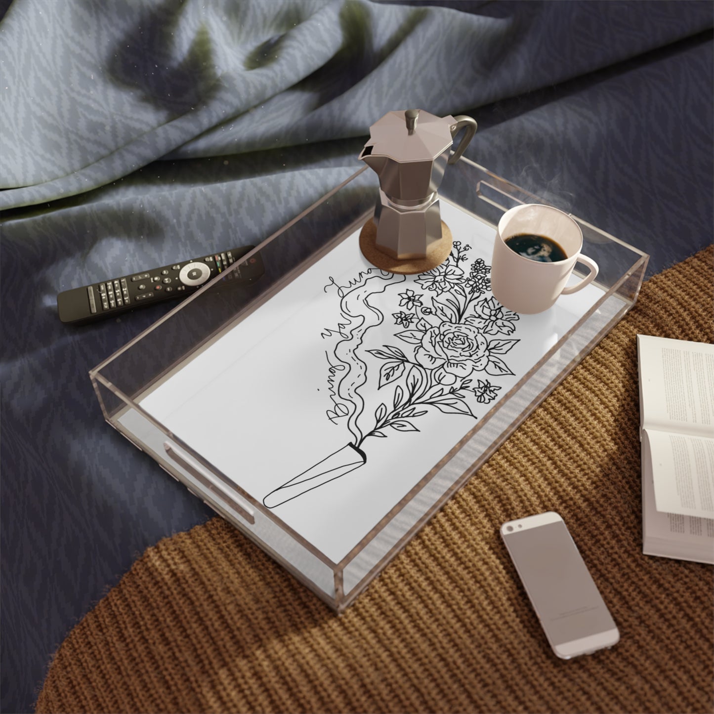 BYL “Floral Fume” Acrylic Tray