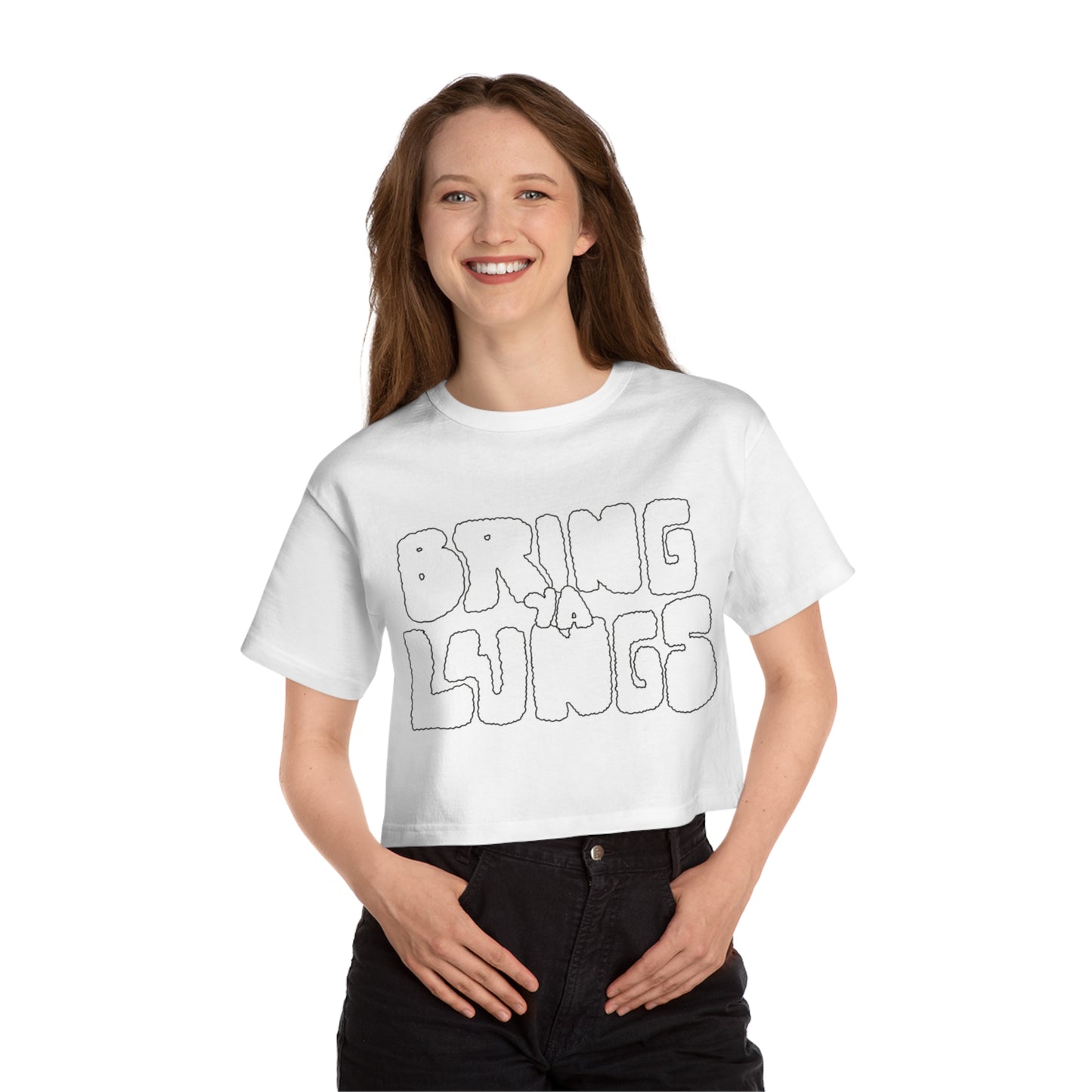 "Drifting higher" Champion Women's Heritage Cropped T-Shirt