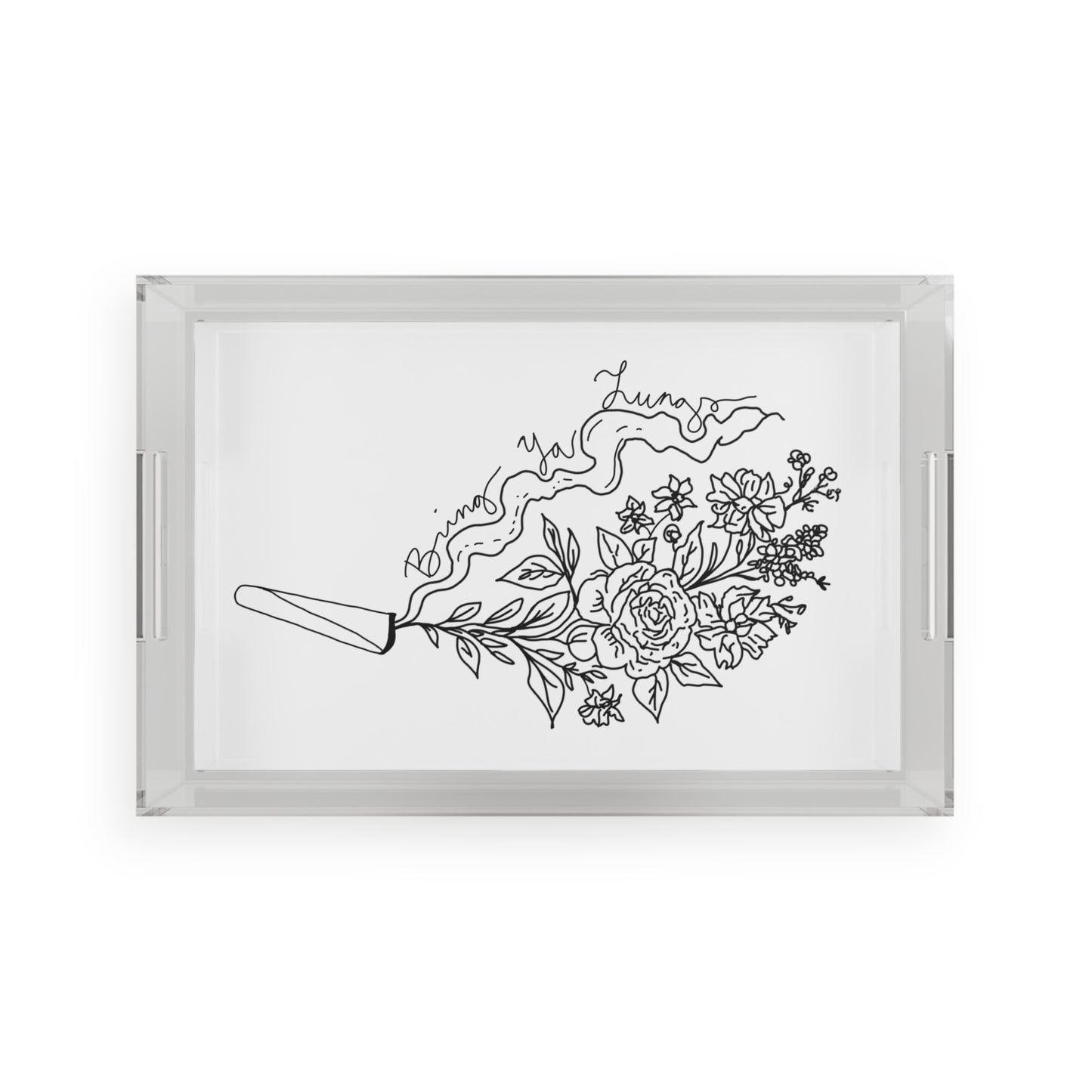 BYL “Floral Fume” Acrylic Tray