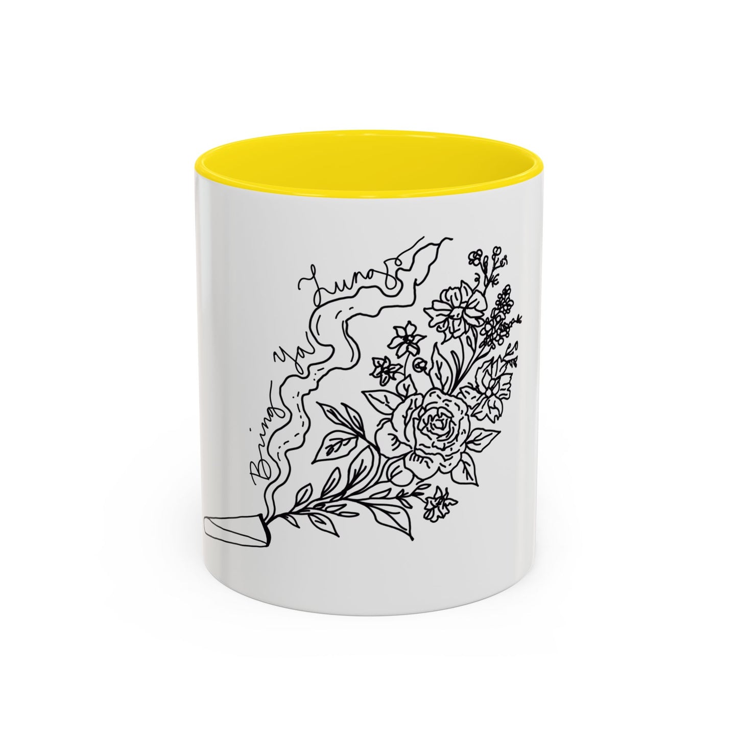 BYL “Floral Smoke” Accent Mug – 11oz