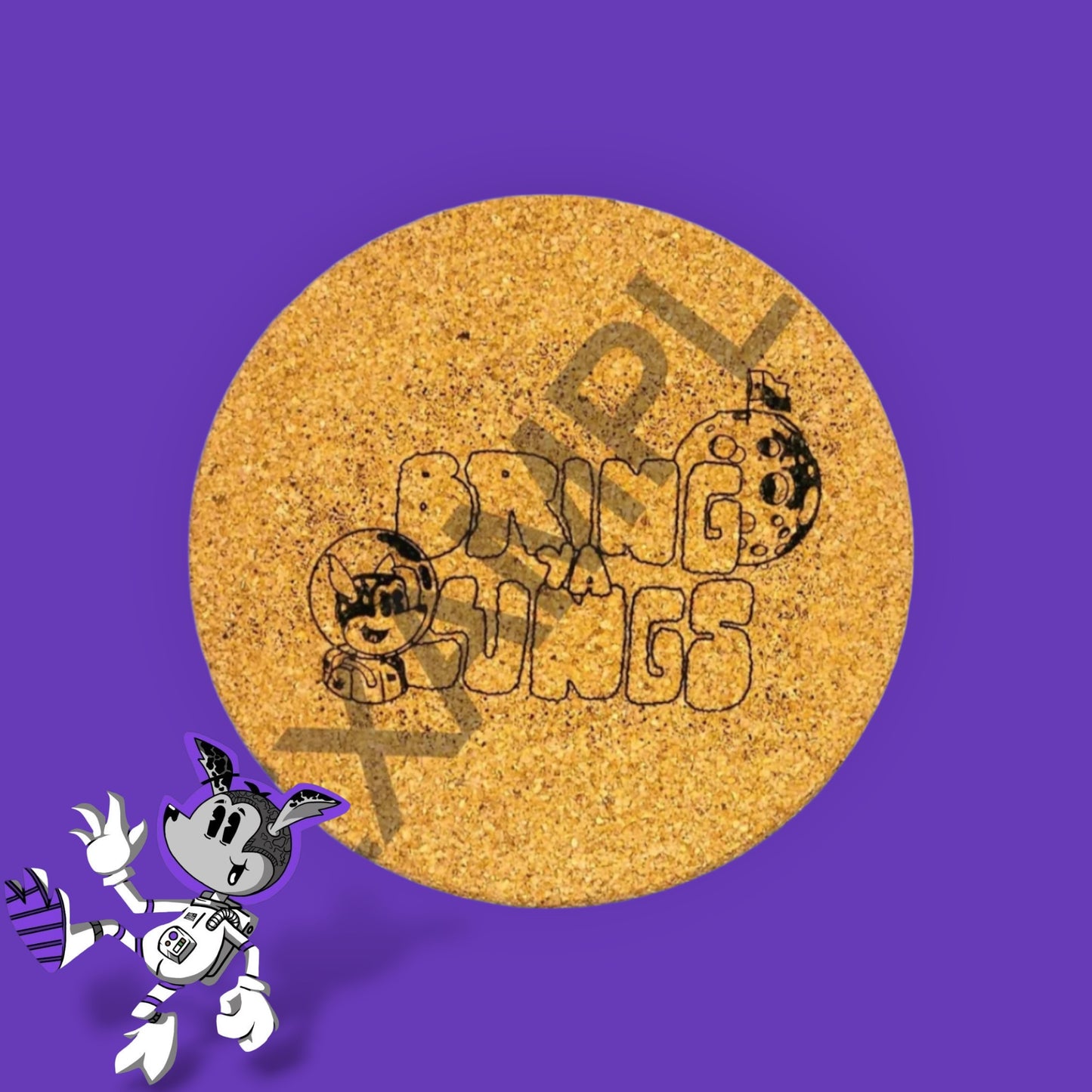 Custom Laser Engraved Cork Matt (7")