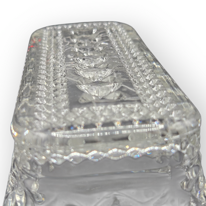 BYL “The Creation” Engraved Vintage Glass Dish