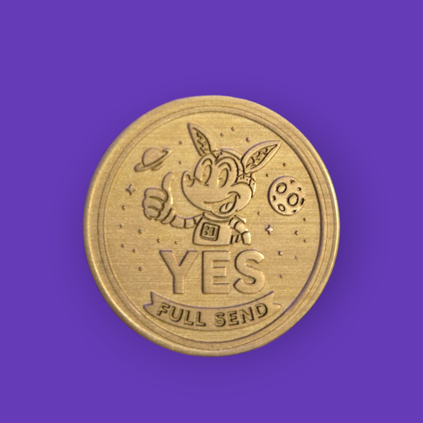 Rillo YES/NO Brass Decision Coin – Limited Edition Collectible