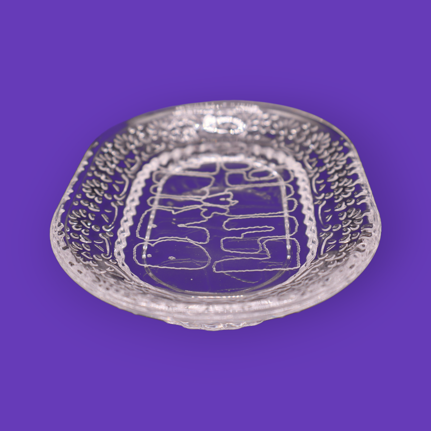 BYL Vintage Glass Accent Tray