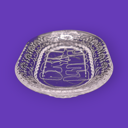 BYL Vintage Glass Accent Tray