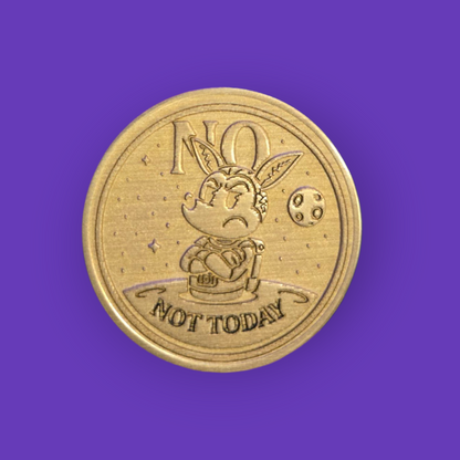 Rillo YES/NO Brass Decision Coin – Limited Edition Collectible