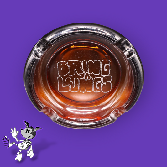 BYL 1970s Amber Glass Accent Tray