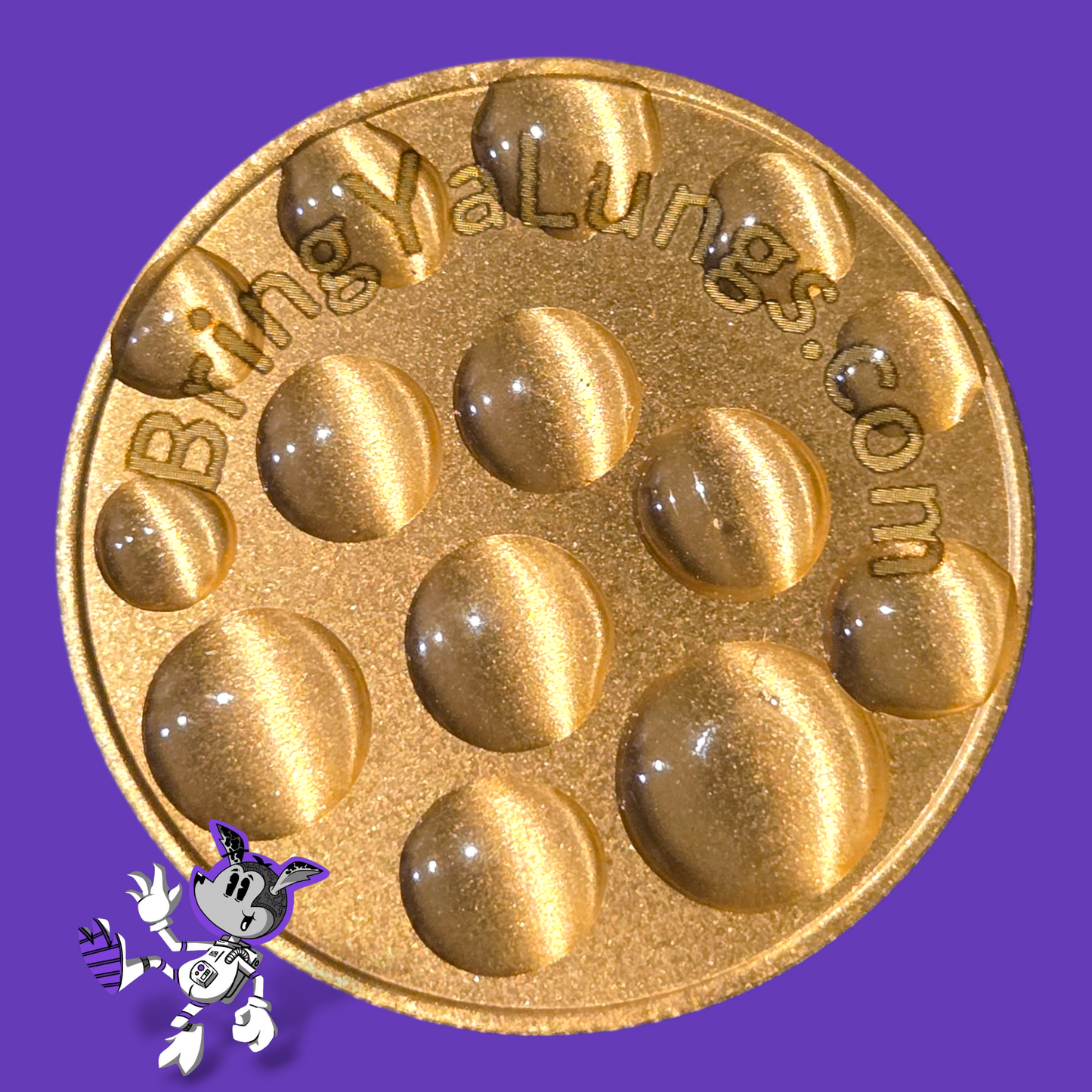 BYL “Mama Told Me” Brass Coin Vintage Design