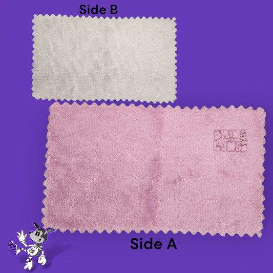 BringYaLungs Microfiber Cleaning Cloth – BYL Logo Edition (Single Piece)
