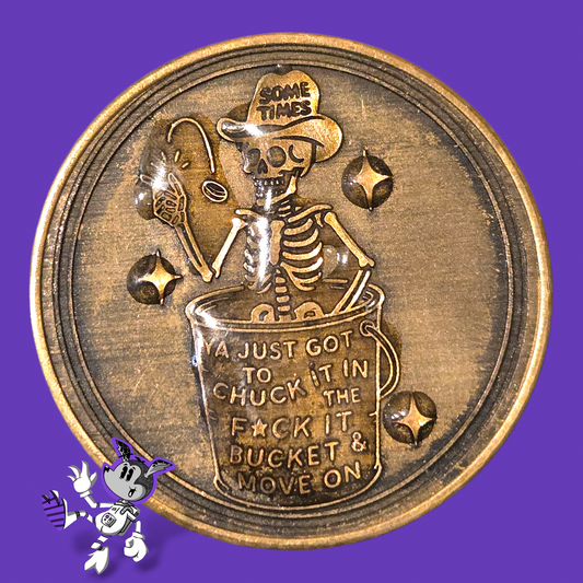 BYL “Chuck It” Brass Coin (Double-Sided)