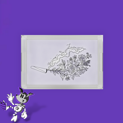 BYL “Floral Fume” Acrylic Tray