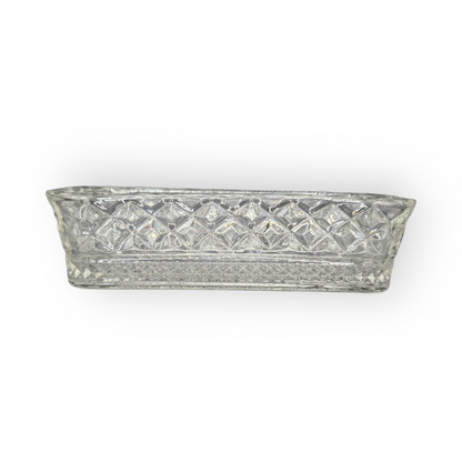 BYL “The Creation” Engraved Vintage Glass Dish
