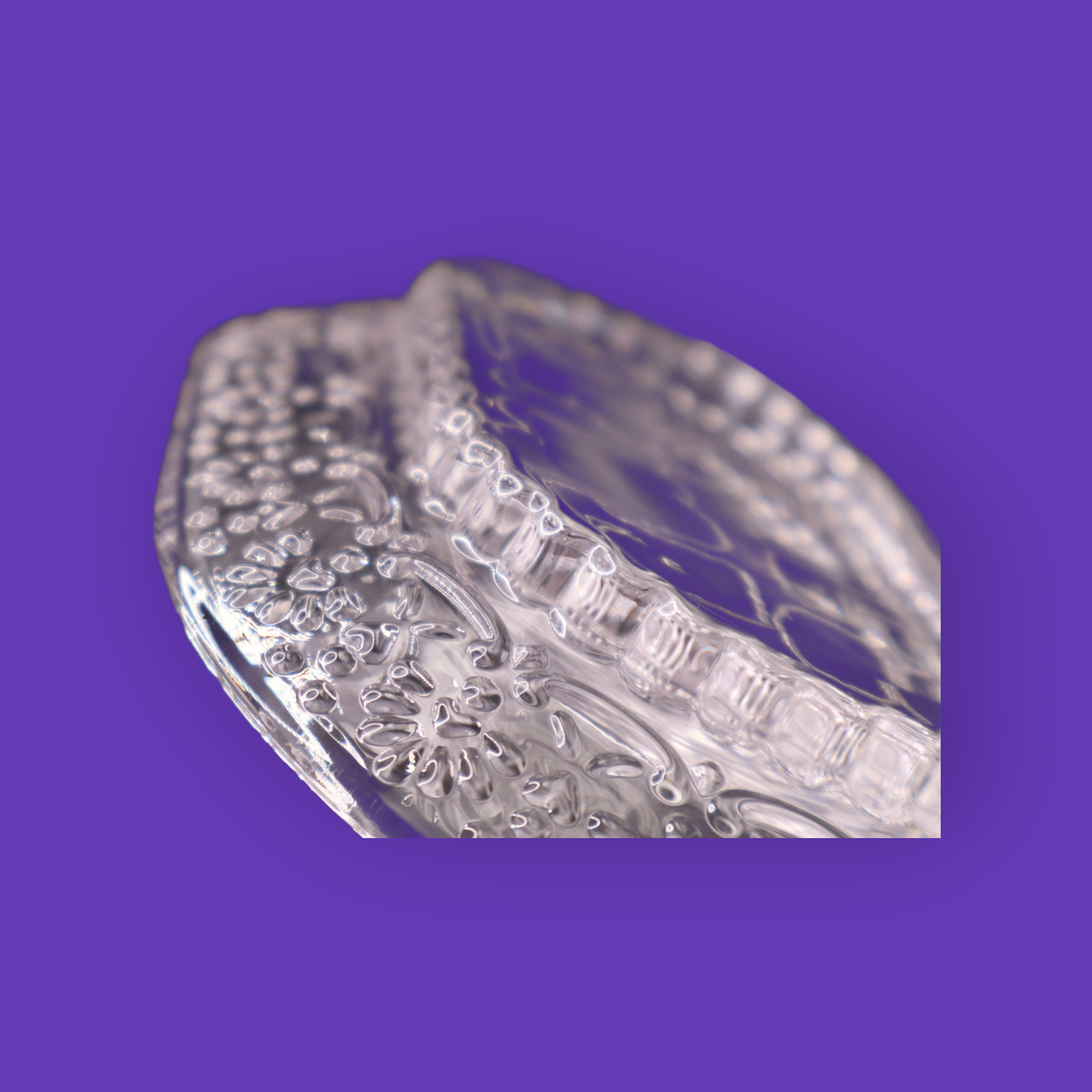 BYL Vintage Glass Accent Tray
