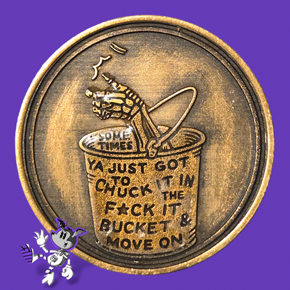 BYL “Chuck It” Brass Coin (Double-Sided)
