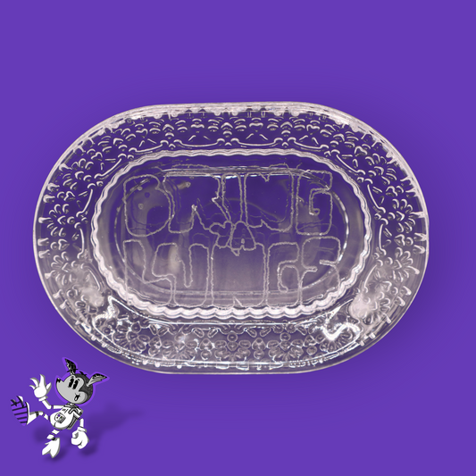 BYL Vintage Glass Accent Tray